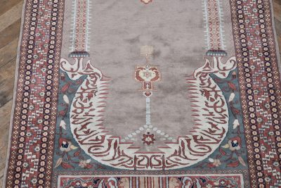 Hand Woven Silk Prayer Rug SAI3832 - Image 6