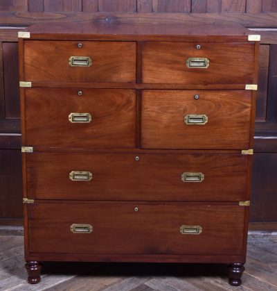 Mahogany Secretaire Campaign Chest SAI3884 - Image 4