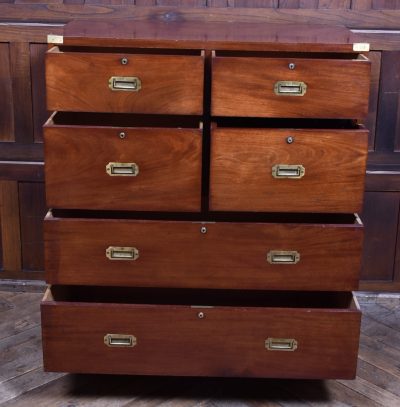Mahogany Secretaire Campaign Chest SAI3884 - Image 5