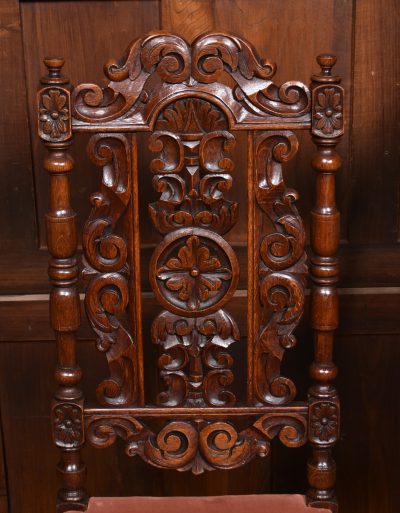 Pair Of Victorian Oak Bergere Side Chairs SAI3736 - Image 5
