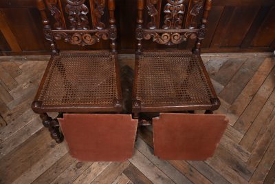 Pair Of Victorian Oak Bergere Side Chairs SAI3736 - Image 7