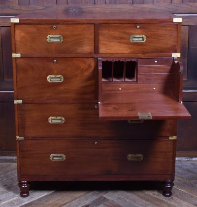 Mahogany Secretaire Campaign Chest SAI3884 - Image 8