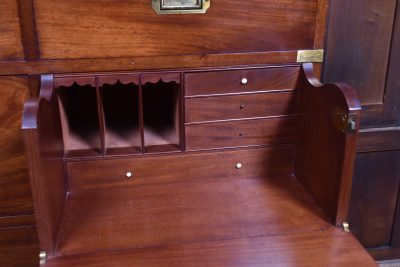Mahogany Secretaire Campaign Chest SAI3884 - Image 9