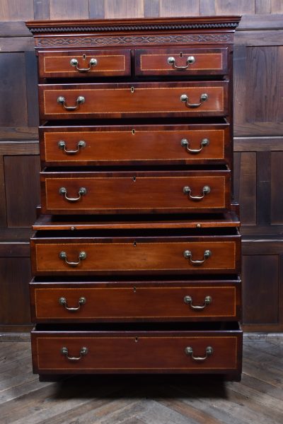 Georgian Mahogany Chest On Chest SAI3749 - Image 5