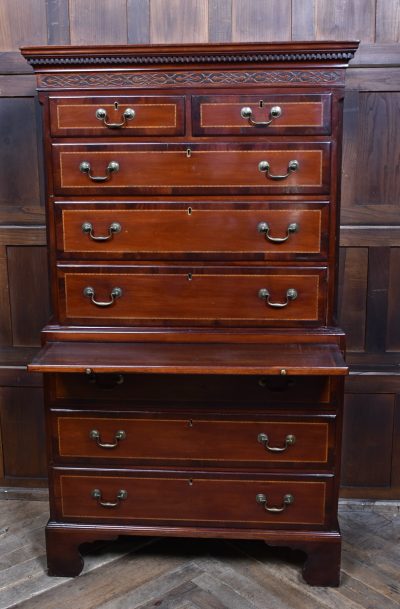 Georgian Mahogany Chest On Chest SAI3749 - Image 6