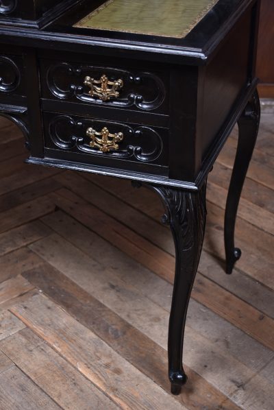 Black Lacquered Edwardian Ladies Writing Desk SAI3774 - Image 7