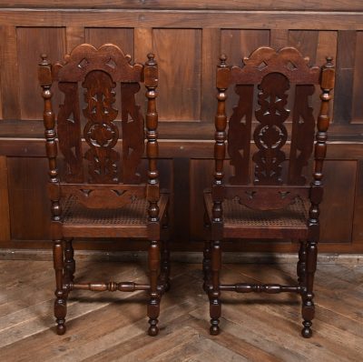 Pair Of Victorian Oak Bergere Side Chairs SAI3736 - Image 13