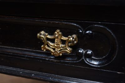 Black Lacquered Edwardian Ladies Writing Desk SAI3774 - Image 8