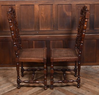 Pair Of Victorian Oak Bergere Side Chairs SAI3736 - Image 14