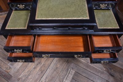 Black Lacquered Edwardian Ladies Writing Desk SAI3774 - Image 10