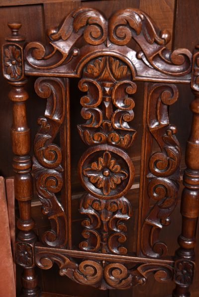 Pair Of Victorian Oak Bergere Side Chairs SAI3736 - Image 16