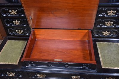 Black Lacquered Edwardian Ladies Writing Desk SAI3774 - Image 12
