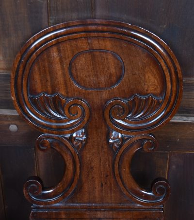 Pair of 19th Century Mahogany Hall Chairs SAI4133 Mahogany Antique Chairs 7 Pair of 19th Century Mahogany Hall Chairs SAI4133 - Image 7