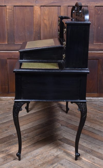 Black Lacquered Edwardian Ladies Writing Desk SAI3774 - Image 14