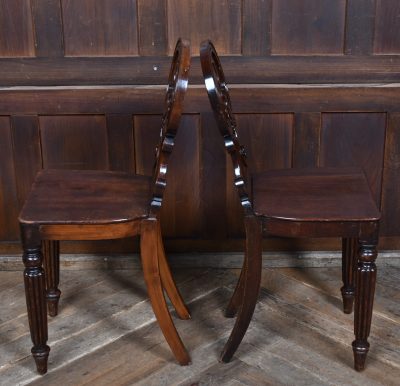 Pair of 19th Century Mahogany Hall Chairs SAI4133 Mahogany Antique Chairs 10 Pair of 19th Century Mahogany Hall Chairs SAI4133 - Image 10