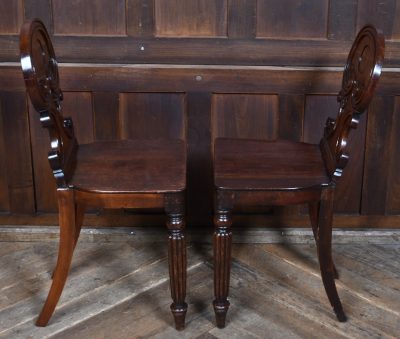 Pair of 19th Century Mahogany Hall Chairs SAI4133 Mahogany Antique Chairs 12 Pair of 19th Century Mahogany Hall Chairs SAI4133 - Image 12