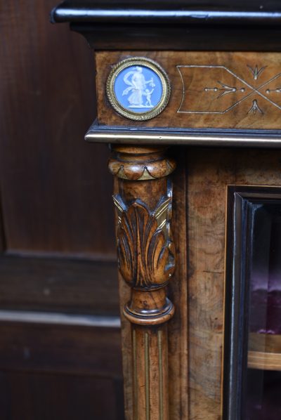 Victorian Walnut Display Cabinet SAI3834 - Image 10