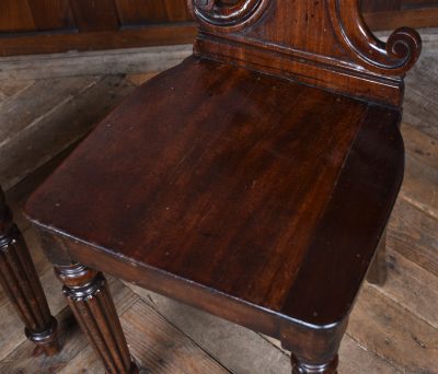 Pair of 19th Century Mahogany Hall Chairs SAI4133 Mahogany Antique Chairs 13 Pair of 19th Century Mahogany Hall Chairs SAI4133 - Image 13