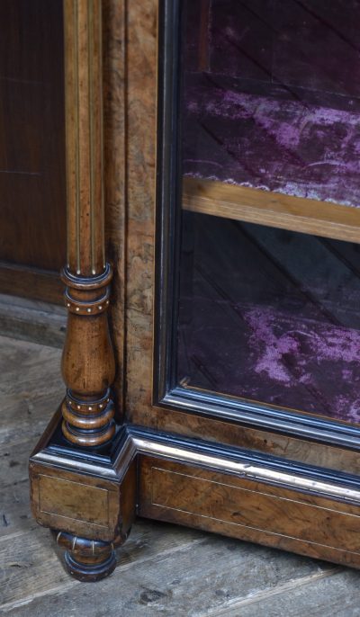Victorian Walnut Display Cabinet SAI3834 - Image 12