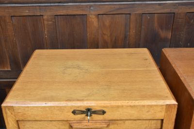 Pair Of Oak Tambour Front Filing Cabinets SAI3823 - Image 7