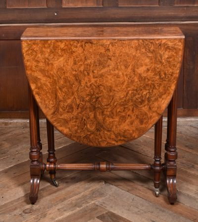 Victorian Burr Walnut Sutherland Table SAI3751 - Image 2