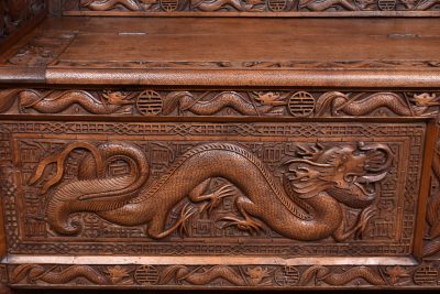 Chinese Hardwood Hall Bench SAI3690 - Image 7
