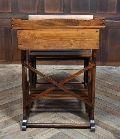Edwardian Oak Desk And Chair SAI3793 - Image 3