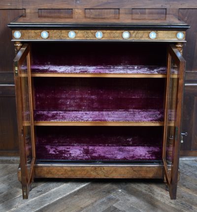 Victorian Walnut Display Cabinet SAI3834 - Image 15
