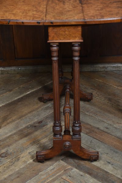 Victorian Burr Walnut Sutherland Table SAI3751 - Image 8