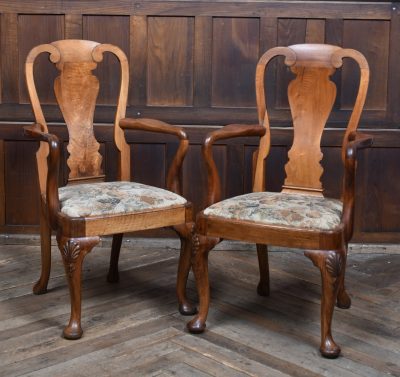 Pair Of Victorian Walnut Armchairs SAI3824 - Image 2