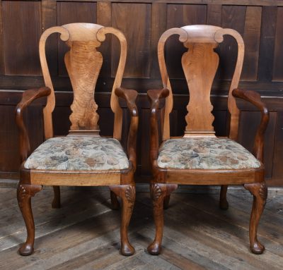 Pair Of Victorian Walnut Armchairs SAI3824 - Image 3