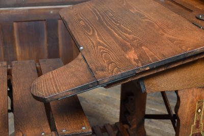Edwardian Oak Desk And Chair SAI3793 - Image 10