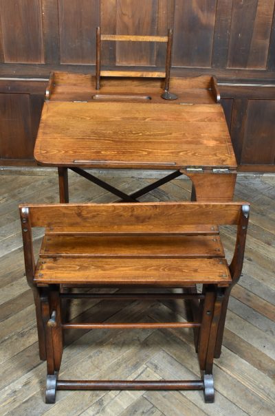 Edwardian Oak Desk And Chair SAI3793 - Image 13