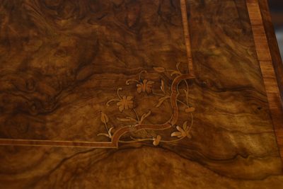 Victorian Walnut Sewing / Working Table SAI3724 - Image 6