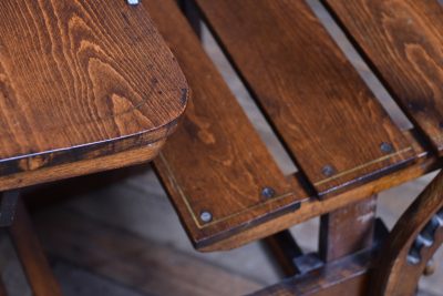 Edwardian Oak Desk And Chair SAI3793 - Image 19