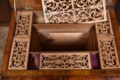 Victorian Walnut Sewing / Working Table SAI3724 - Image 11