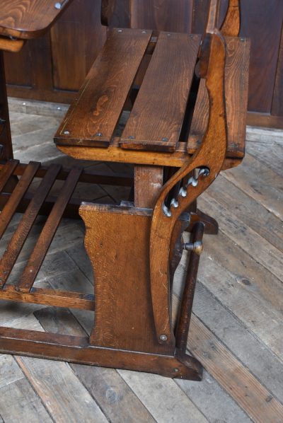 Edwardian Oak Desk And Chair SAI3793 - Image 20