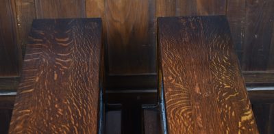 Pair of Edwardian Oak Barrister Bookcase with Leaded Glass SAI3804 - Image 18