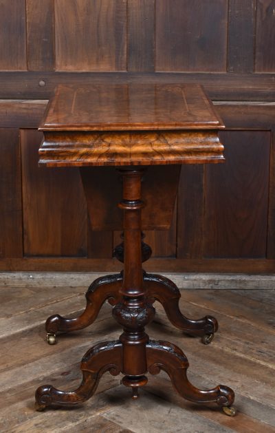 Victorian Walnut Sewing / Working Table SAI3724 - Image 12