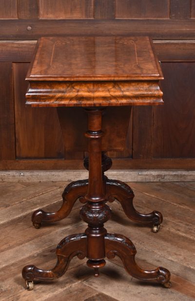 Victorian Walnut Sewing / Working Table SAI3724 - Image 14