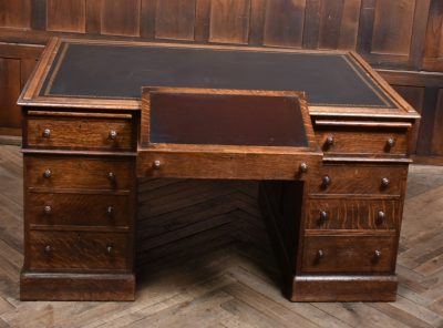 Victorian Oak Partner Desk SAI3753 - Image 2