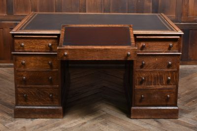 Victorian Oak Partner Desk SAI3753 - Image 3