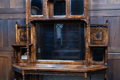 Victorian Walnut Display Cabinet SAI3760 - Image 3