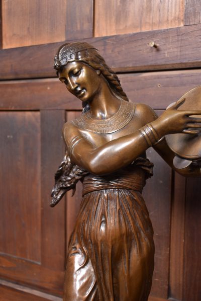 Bronze Figure "Danseuse Au Tambourine" (dancer With Tambourine) SAI3778 - Image 3