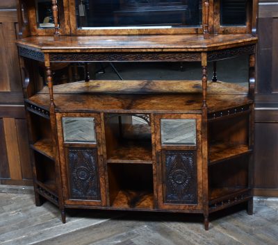 Victorian Walnut Display Cabinet SAI3760 - Image 4