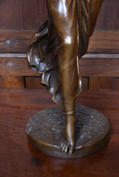 Bronze Figure "Danseuse Au Tambourine" (dancer With Tambourine) SAI3778 - Image 5
