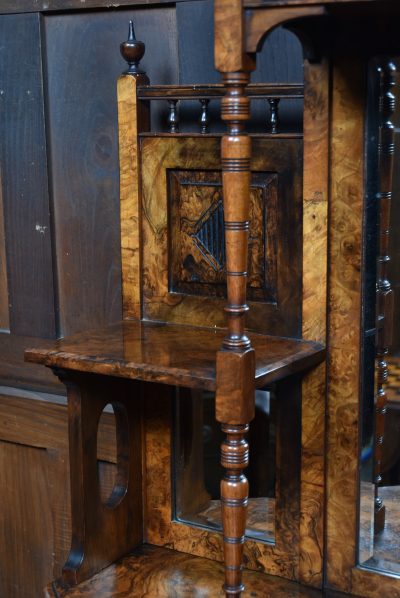 Victorian Walnut Display Cabinet SAI3760 - Image 6
