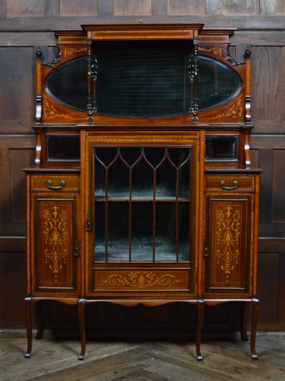 Edwardian Mahogany Display Cabinet SAI3303 - Image 2