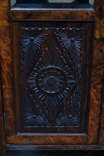Victorian Walnut Display Cabinet SAI3760 - Image 10