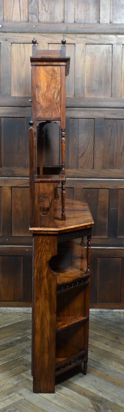 Victorian Walnut Display Cabinet SAI3760 - Image 13
